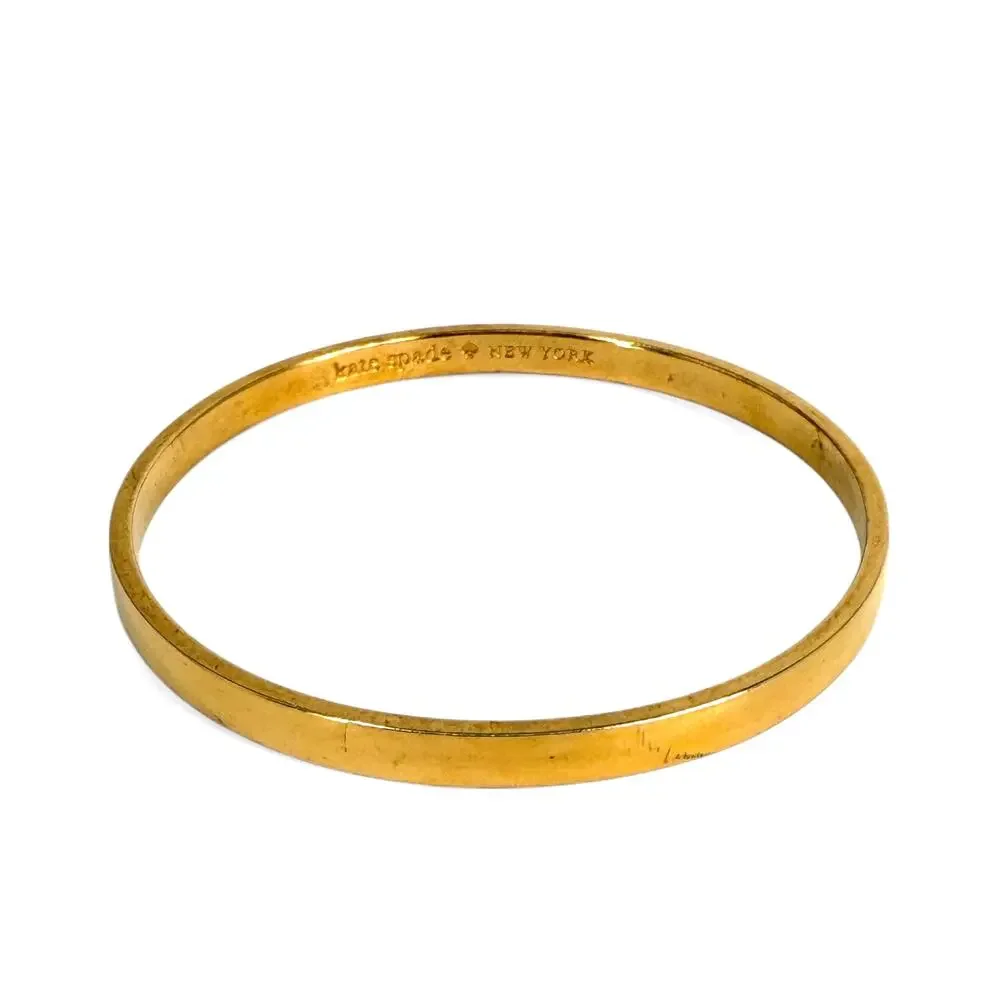 Kate Spade Heart Of Gold Idiom Bangle Bracelet Smell the Roses
